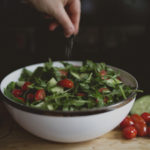 wedding-buffet-party-food 52 Rustic Salad Rocket cherry tomato party food Crawley West Sussex Surrey catering parties birthday wedding cater