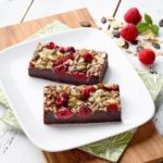 Raspberry brownie Gluten Free, dessert, lovebeanbuffet, West Sussex dessert desserts gluten free catering cater buffet party food Crawley West Sussex Surrey wedding parties party birthday funeral occasions