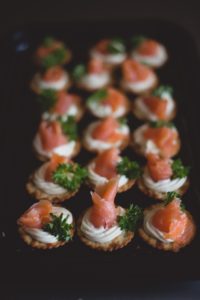 Smoked Salmon Cream Cheese Crackers 2, canape, party food, catering Crawley, West Sussex, finger food, lovebeanbuffet canape Party catering weddings finger food canape sussex crawley Surrey catering cater finger food