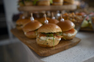 mini brioche smoked salmon with cream cheese 2 mini brioche smoked salmon with cream cheese canape canapes West Sussex, Surrey, catering, Horley, Horsham, Brighton, East Sussex, Fresh, party food, funeral, Birthday party Christening parties wedding celebration baby shower afternoon tea corporate charity event events red carpet, conferences, awards, ceremonies, meetings, Christmas, summer parties,