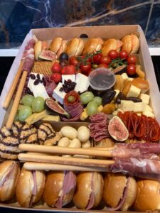 grazing box mix 2 Grazing box grazing table catering buffet corporate event cheeseboard meat board brioche buns fresh fruit nuts dry fruit olives catering buffet West Sussex Surrey Brighton corporate event Haywards Heath East Grinstead Crawley Horsham Horley
